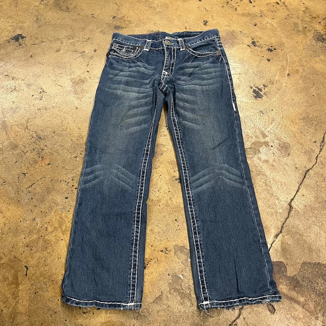 [정품/32] 트루릴리젼 스티치 데님 청바지 b17 상품이미지2