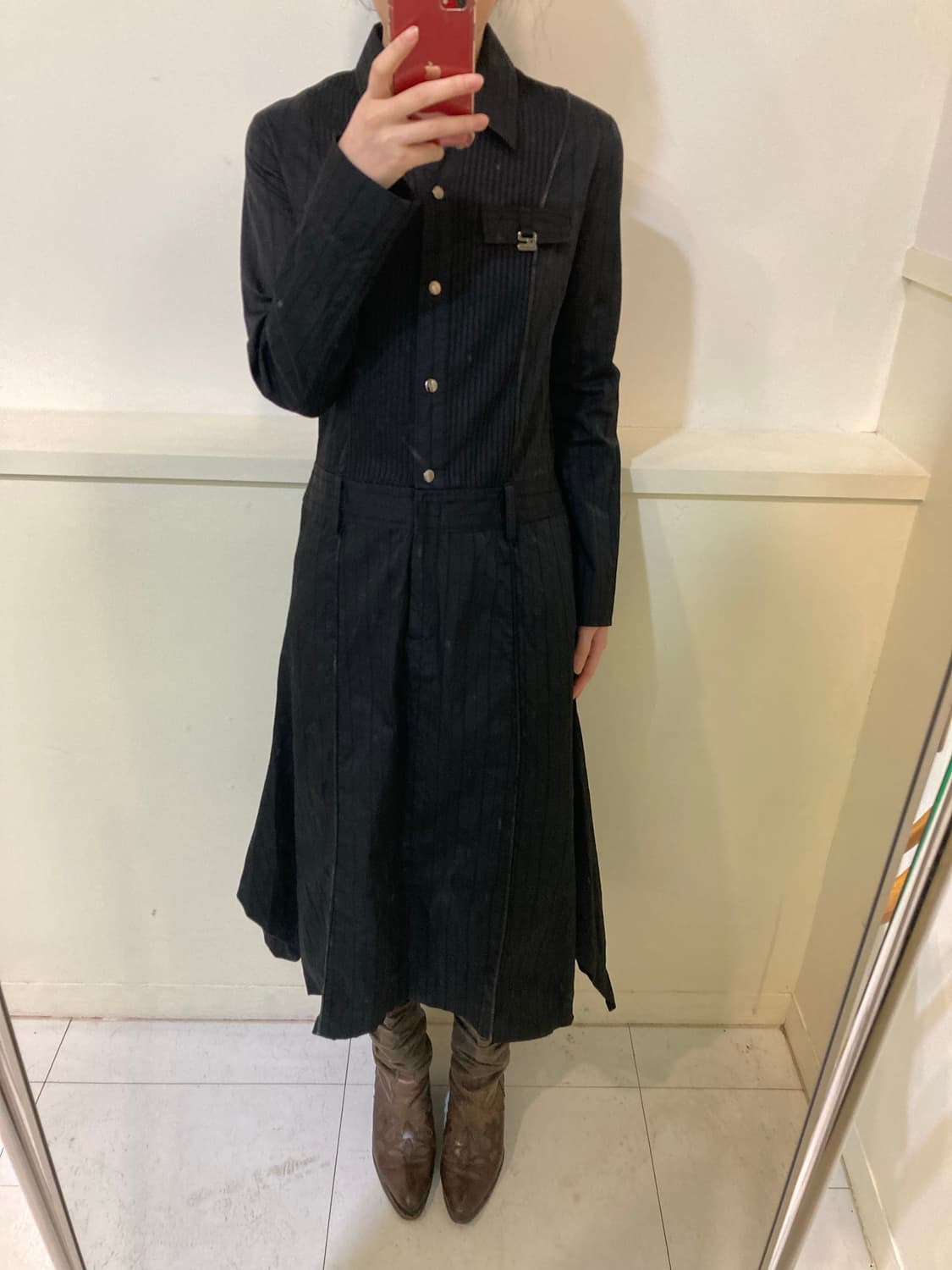 블랙 스완 디테일 가득 원피스 상품이미지8