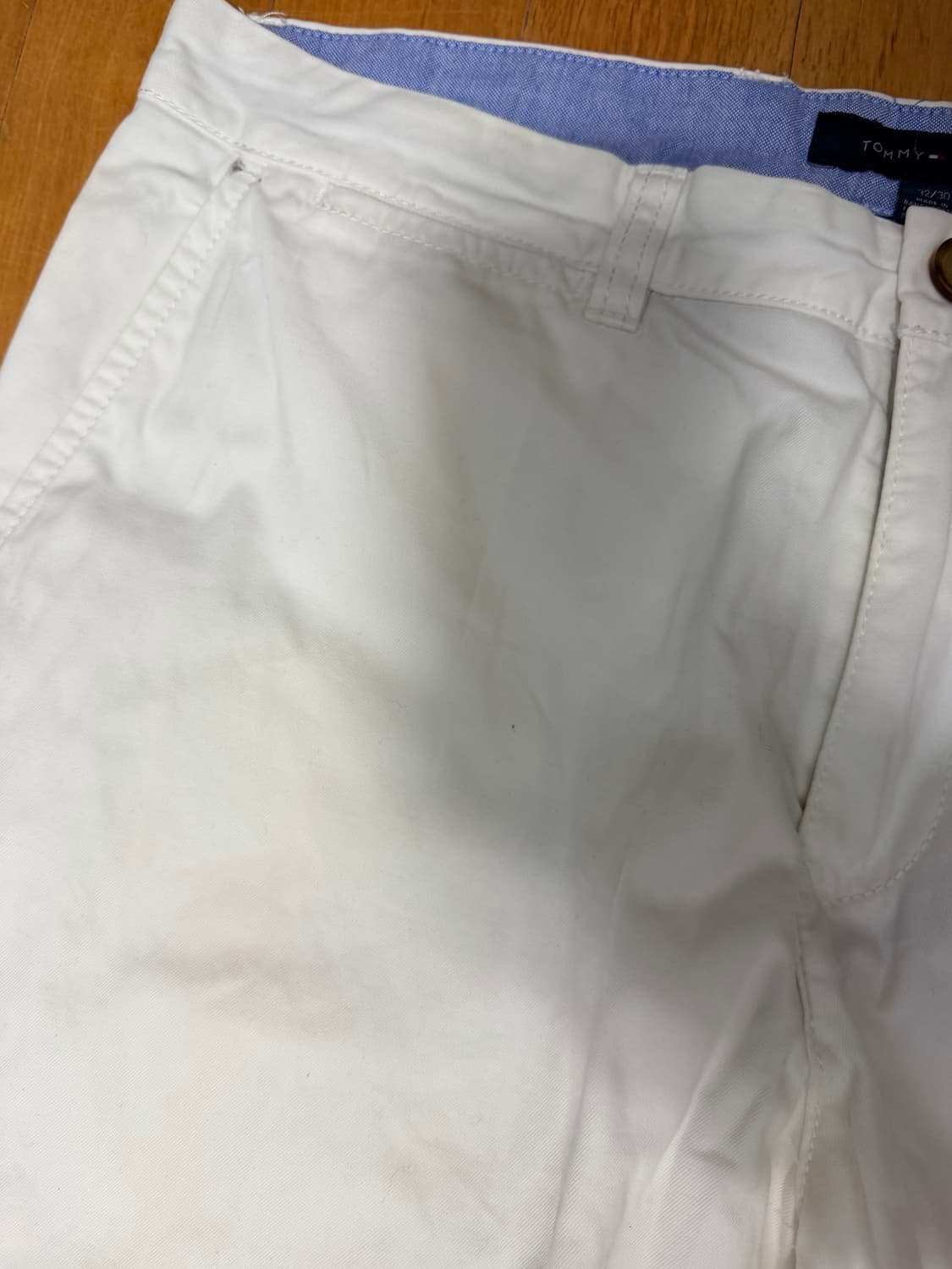 타미힐피거 커스텀핏 화이트 치노팬츠 32 상품이미지4