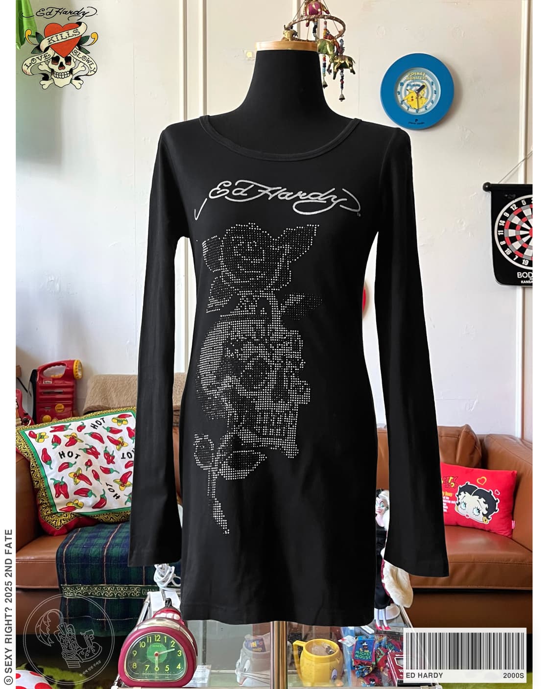 2000's ED Hardy Icon Stud Long-Sleeve 상품이미지1