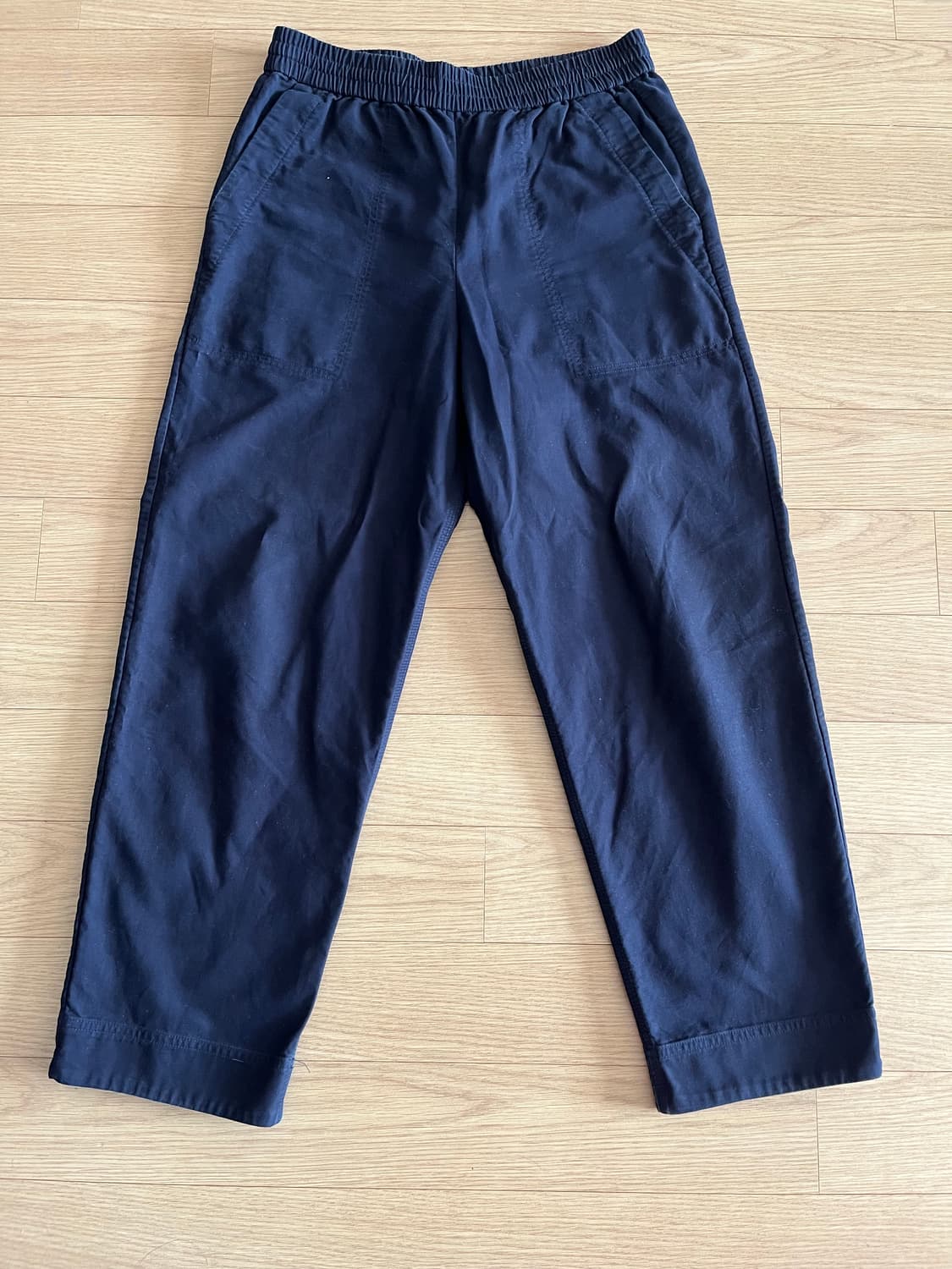 코스 일자 팬츠 네이비  상품이미지1