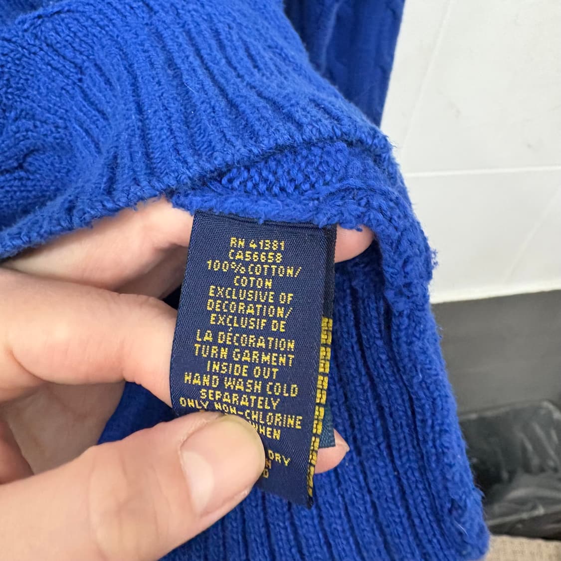 폴로랄프로렌 꽈배기 니트 상품이미지5