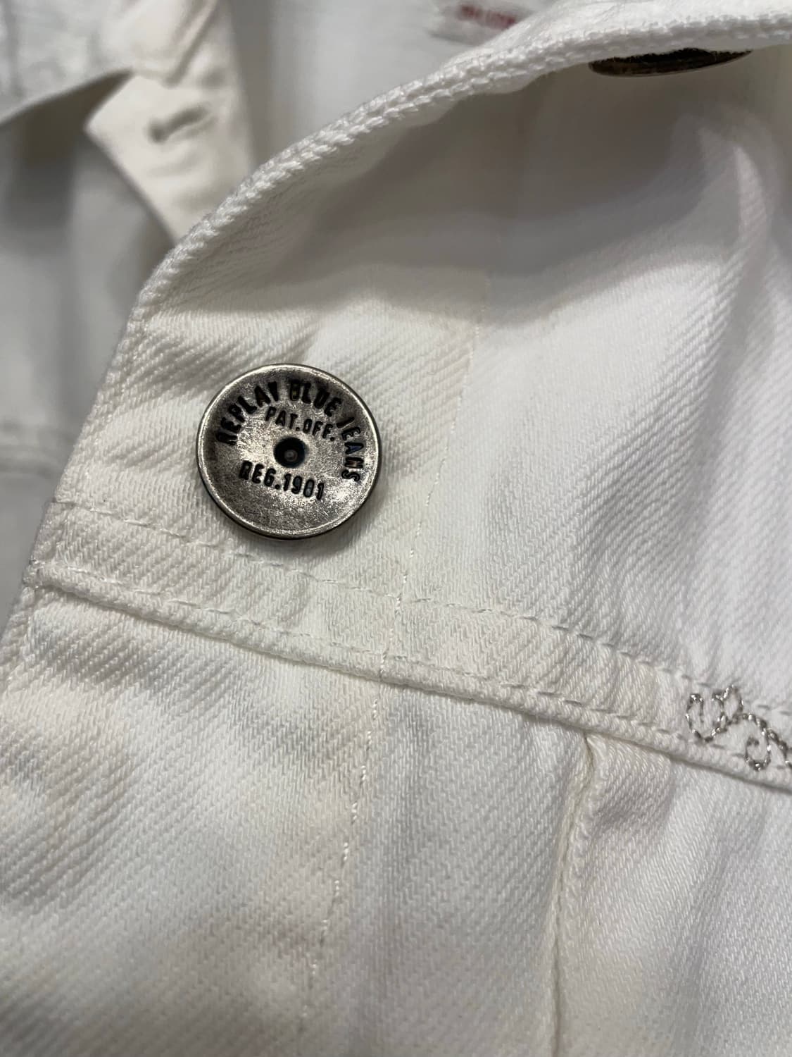 리플레이 화이트 여성 데님 자켓 55 상품이미지8