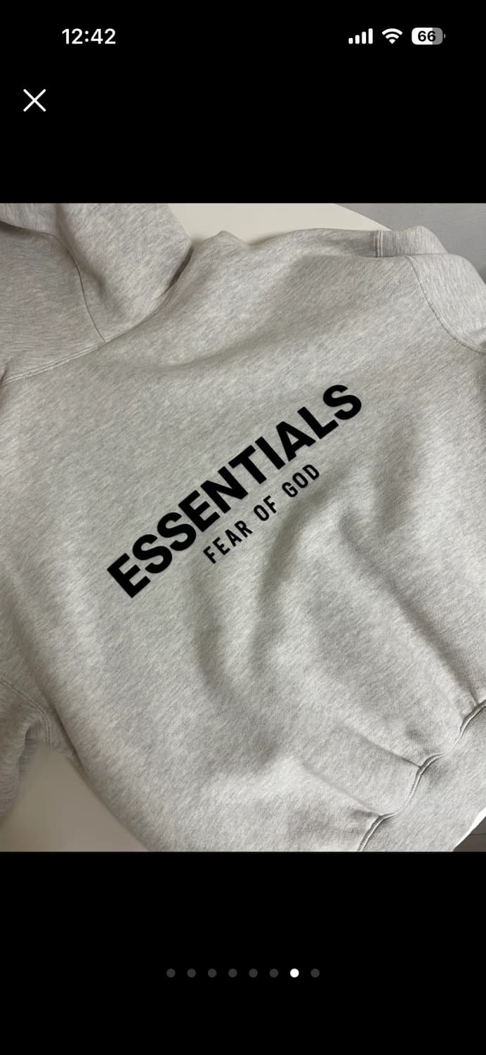 에센셜 더코어 컬렉션 후드 라이트 오트밀 xs 상품이미지5