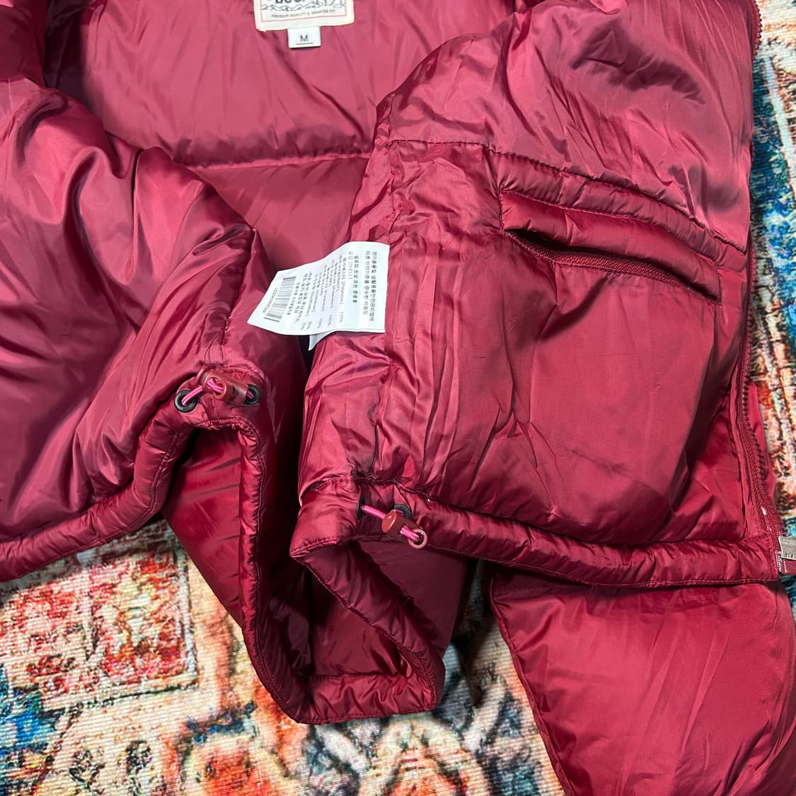 [M] 리 라이더스 버건디 크롭 패딩 상품이미지6
