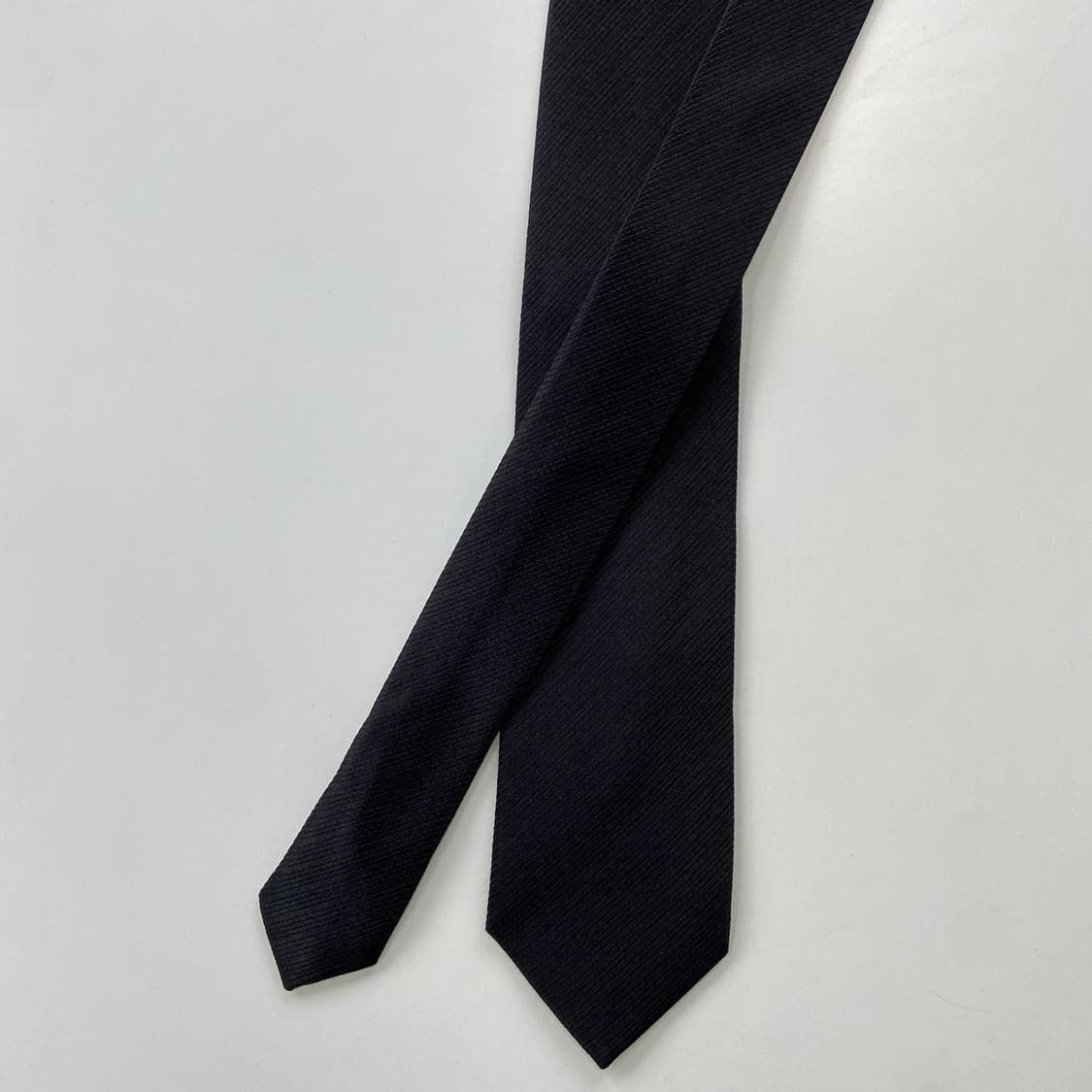 베네통 명품 정품 블랙 넥타이 (BENETTON) 7.3cm 상품이미지1