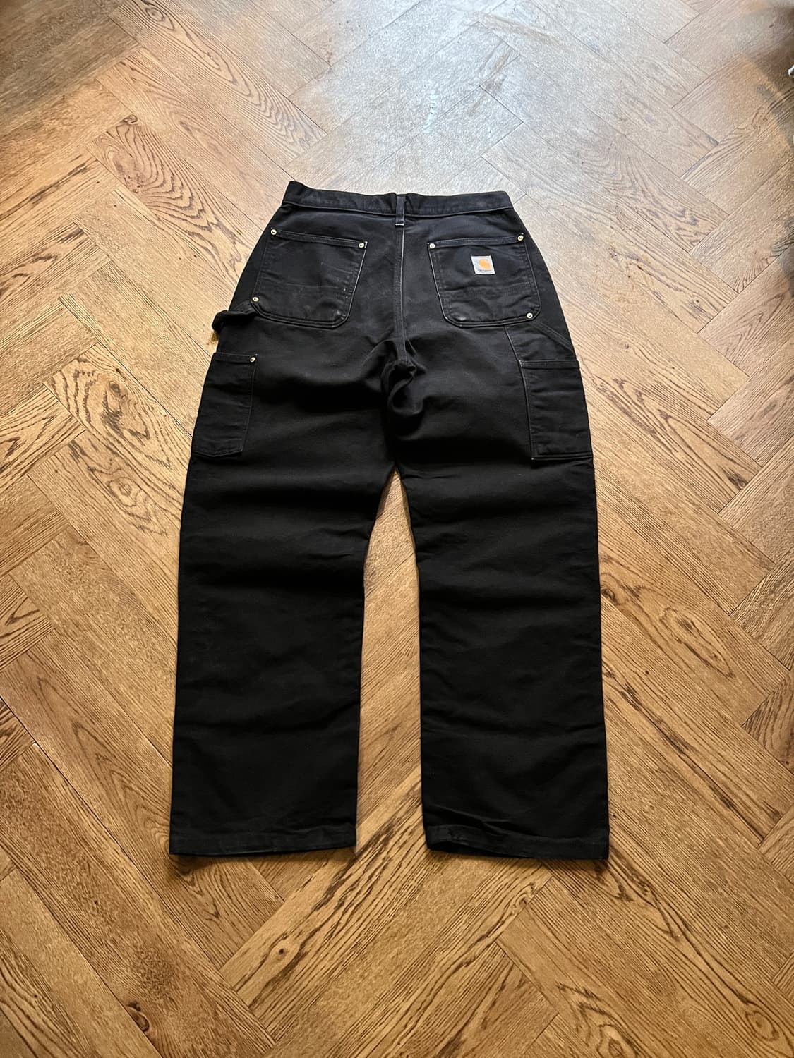 [30]칼하트 Made in USA 블랙 더블니 워크 팬츠 상품이미지2