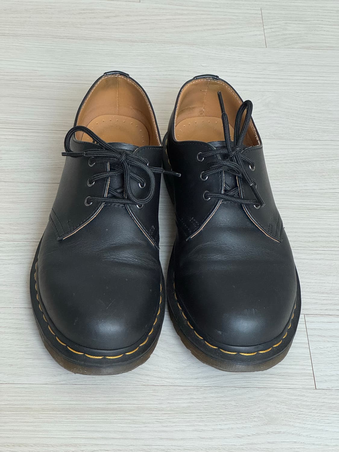 [260] 닥터마틴 1461 나파(Nappa) 블랙 3홀 상품이미지1