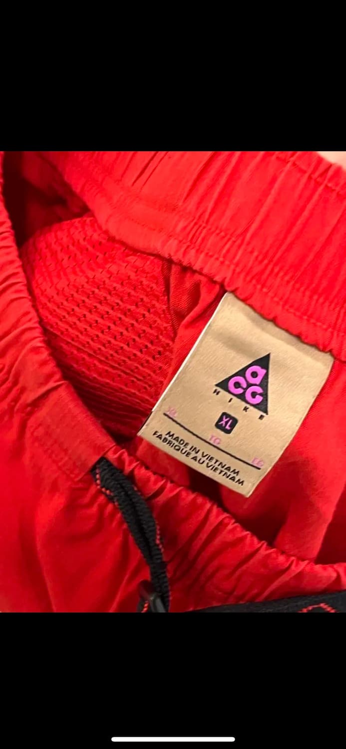 acg 나이키 트레킹 팬츠 XL 빨간색 상품이미지3