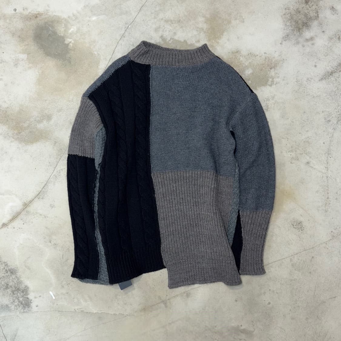 Isamu Katayama  Backlash Patchwork Knit 상품이미지1