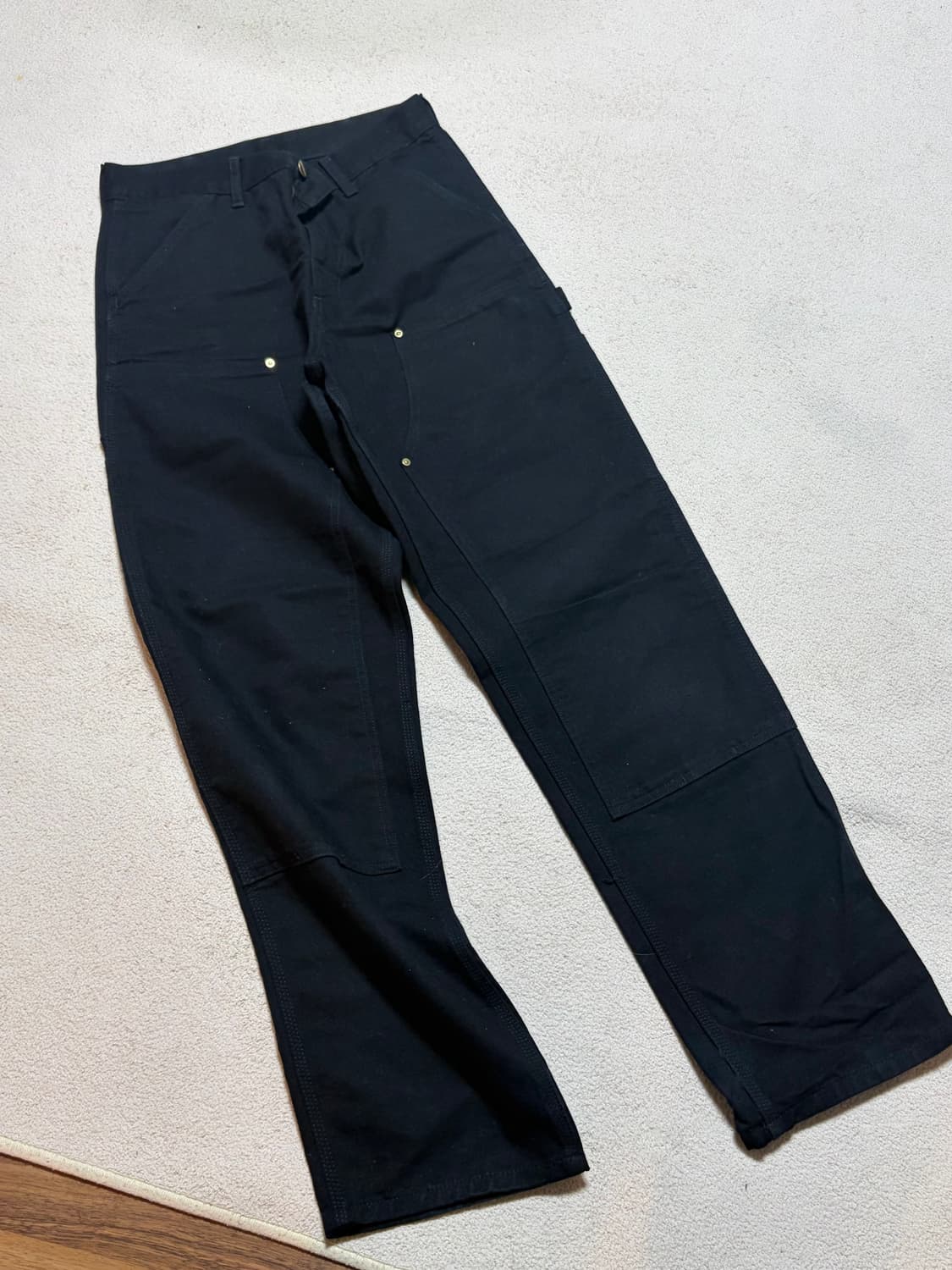 칼하트 더블 니 팬츠 블랙 28x32 상품이미지3