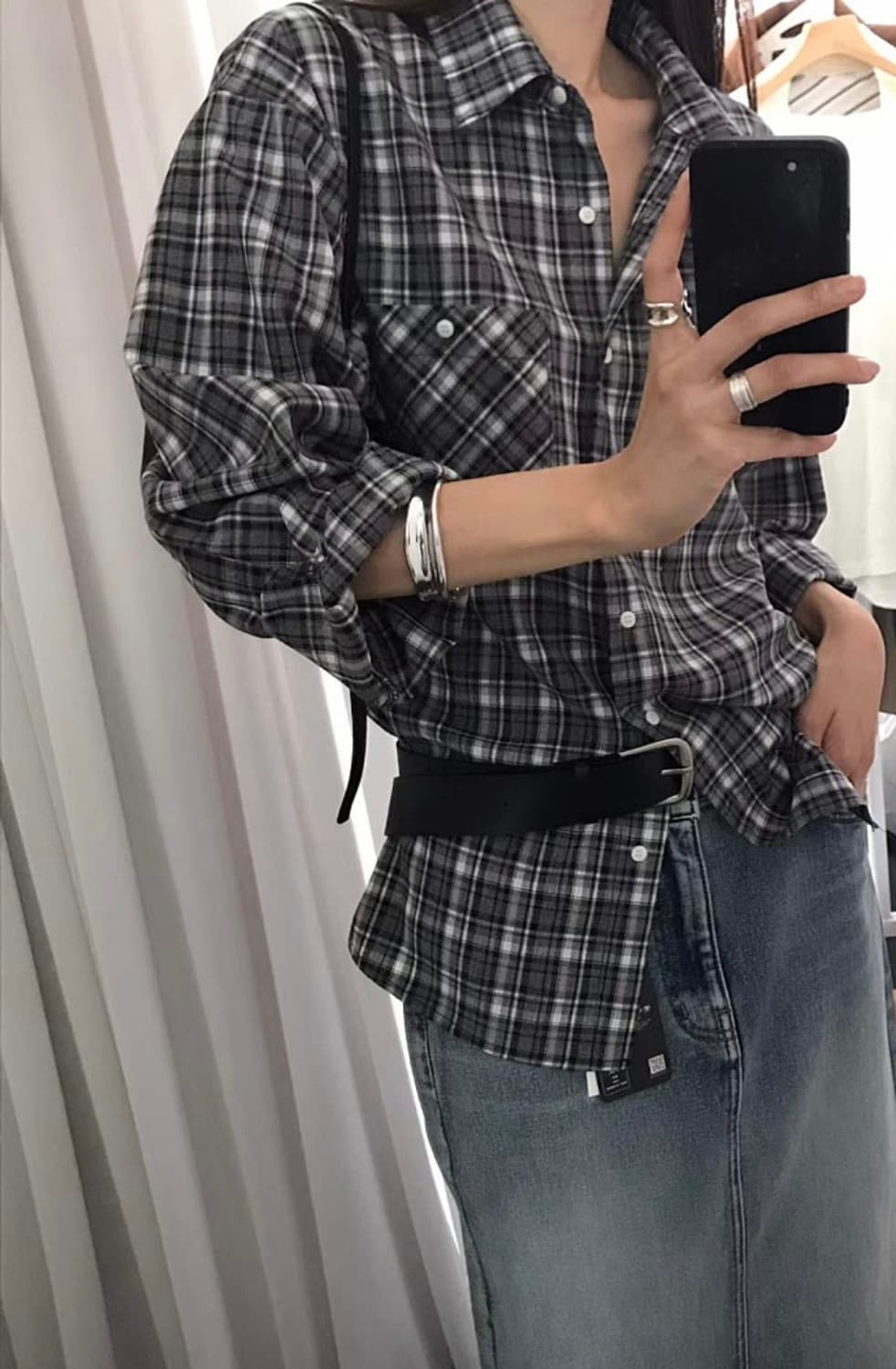 체크 셔츠  상품이미지1