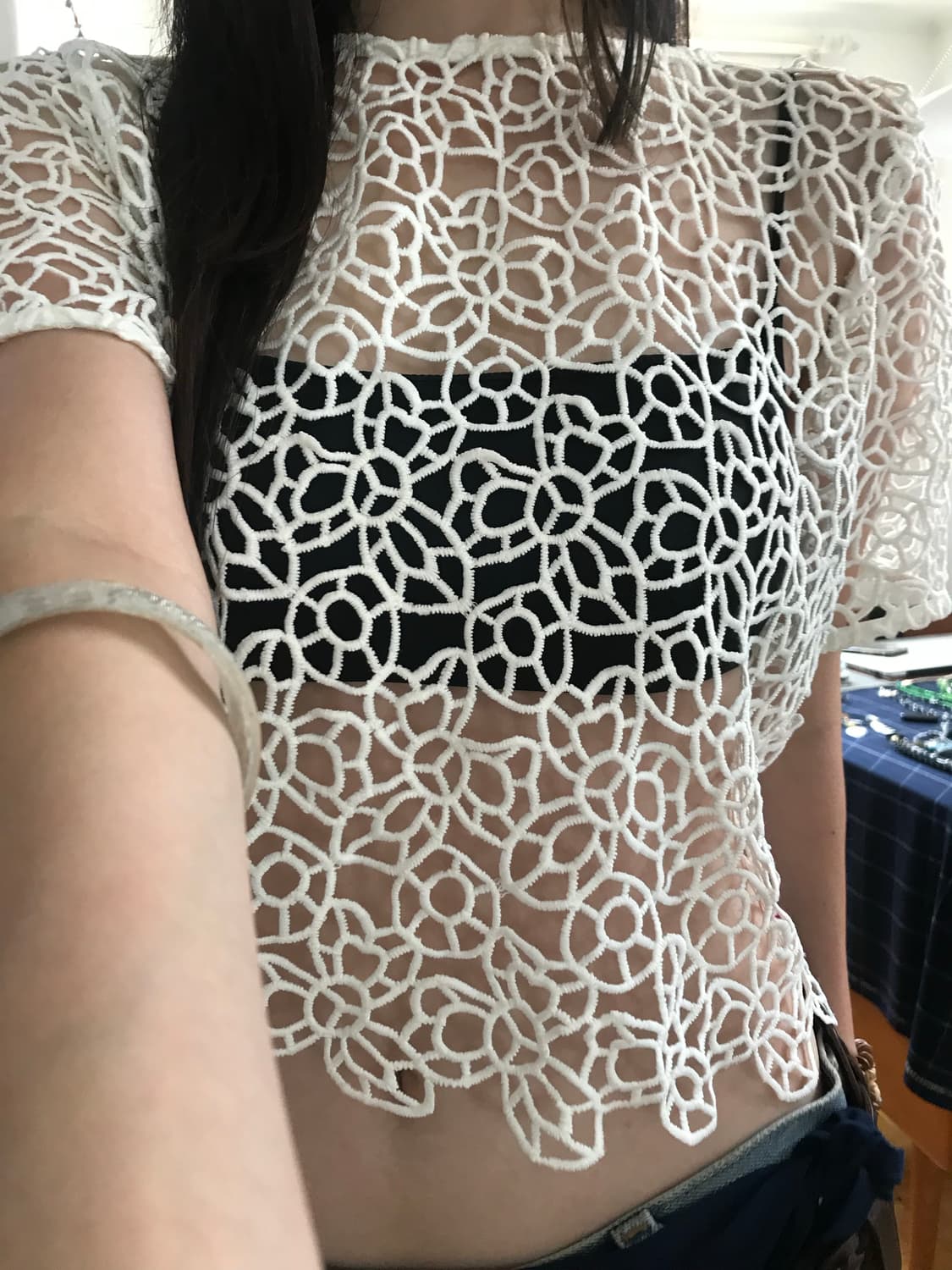 vintage net top 상품이미지4