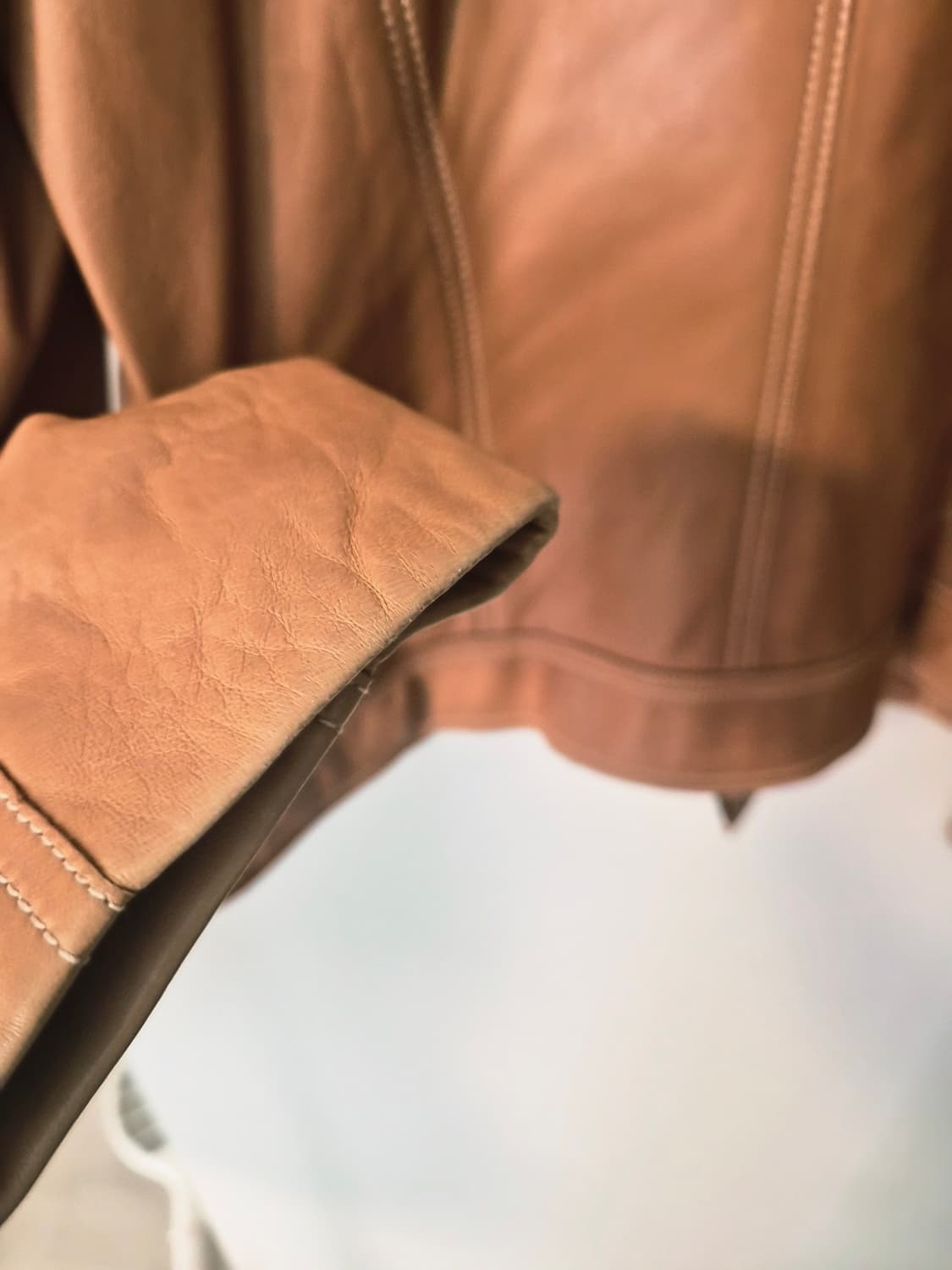 [ANNE KLEIN] 앤클라인 최고급 양가죽 스탠드카라 자켓 상품이미지7