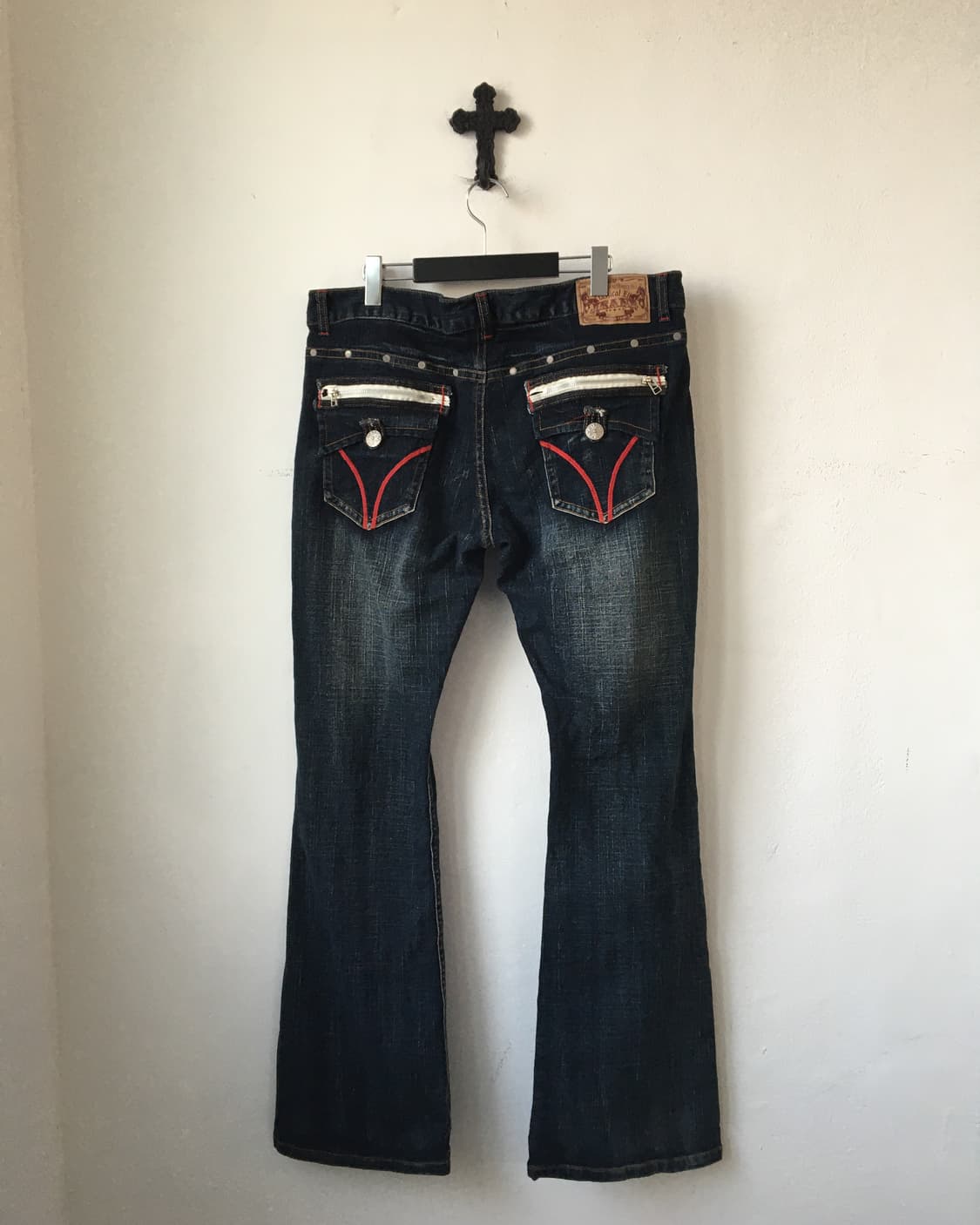 Back pocket point denim pants 상품이미지1