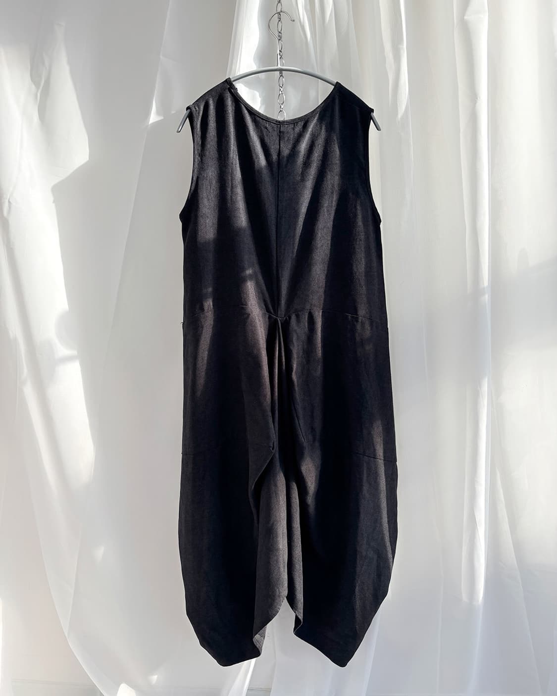 silent worth 챠콜 빅 벌룬 실루엣 롱 원피스 상품이미지2