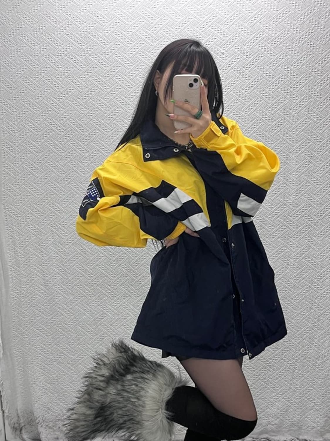 플레이보이 90's 올드스쿨 레트로 오버핏 바람막이 105 C09313 상품이미지1