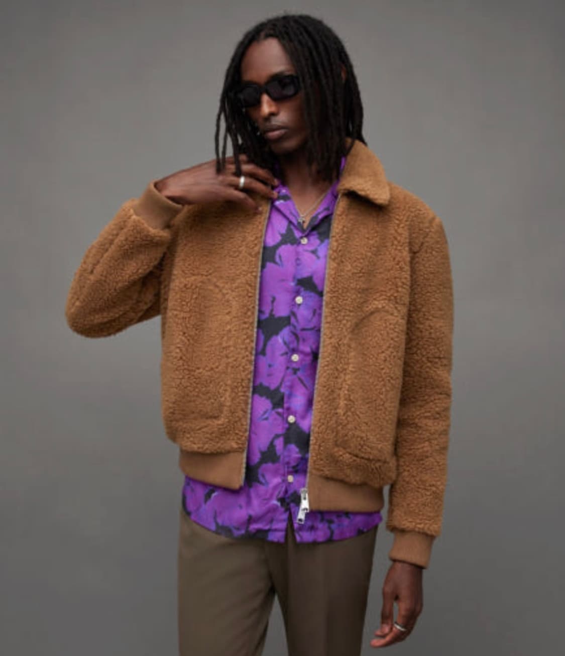 올세인츠 버즈 보머(봄버) 후리스(플리스) 자켓 100사이즈 상품이미지8