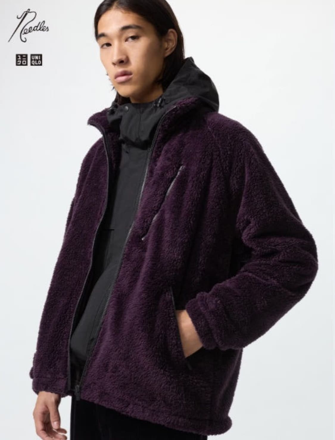[L] 니들스x유니클로 플리스 후리스 재킷 집업 자켓 상품이미지1