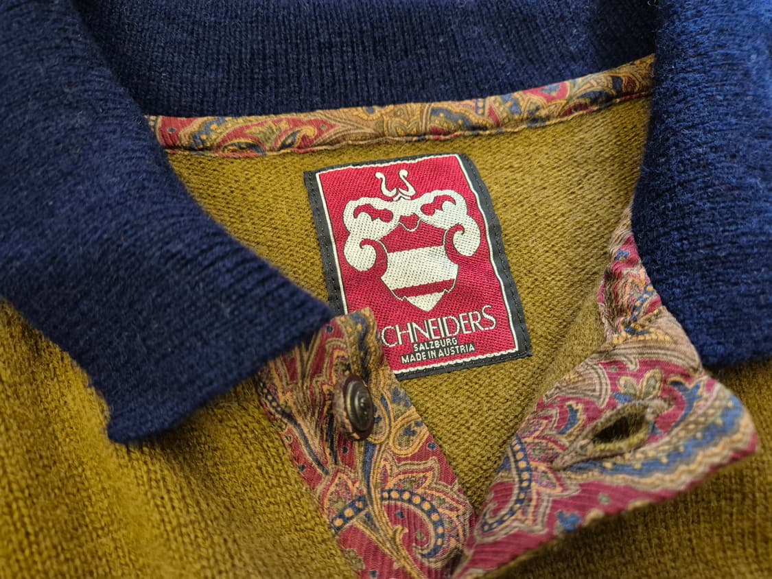 90s Schneiders 카라 울 니트 상품이미지6