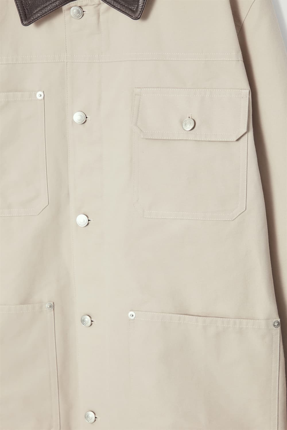 cos 카라레더 필드자켓 L 상품이미지3