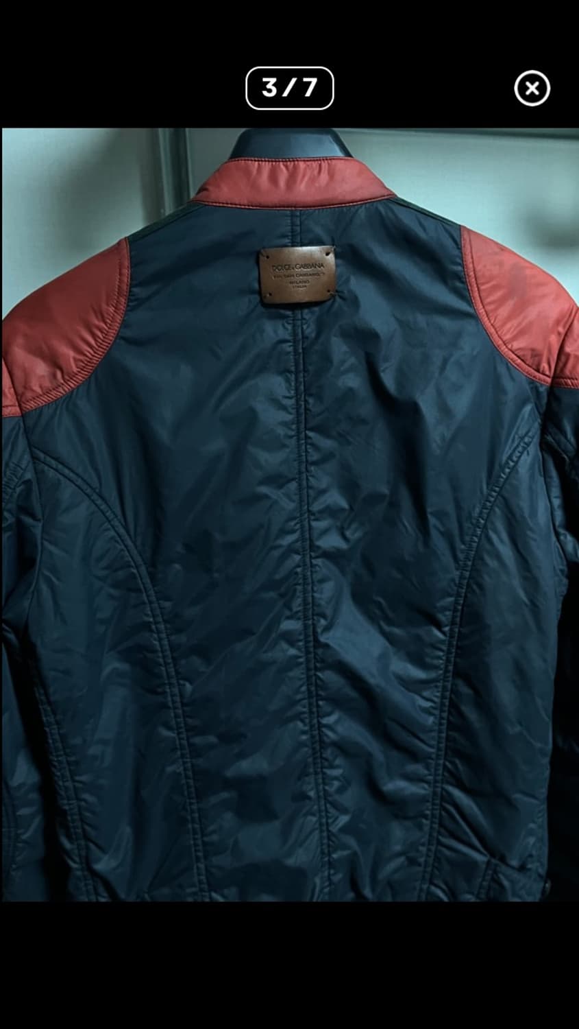 Dolce & Gabbana 00s nylon leather jacket 상품이미지3