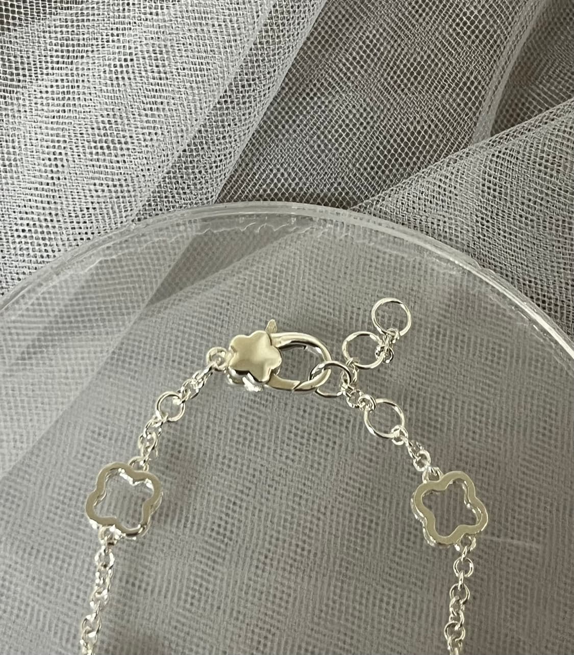 925silver 클로버 팔찌 상품이미지3