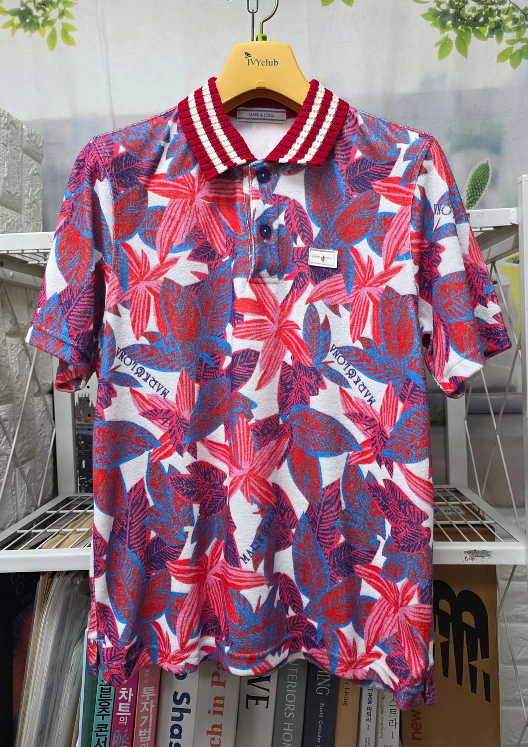 마크앤로나 남성 골프반팔티 100 포타니컬 폴로셔츠 MM85 상품이미지1