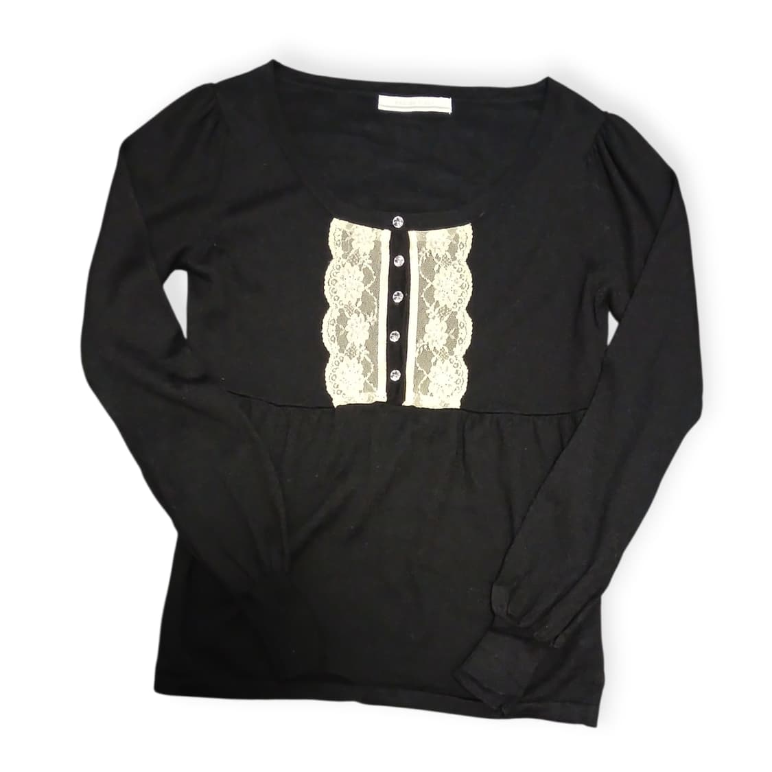 모리걸 spring field  진주 레이스 니트 상품이미지1