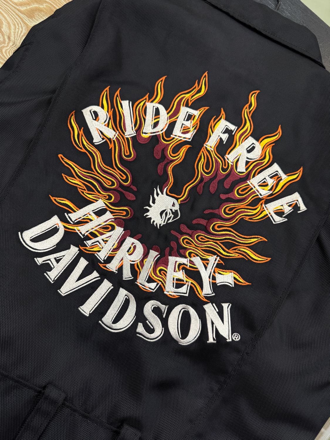 할리 데이비슨 플레임 이글 모터사이클 자켓 상품이미지5