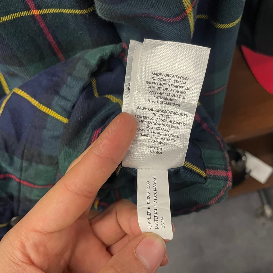 폴로 랄프로렌 세인트 앤드류 트윌 타탄 체크 후드 셔츠 자켓 N106 상품이미지10