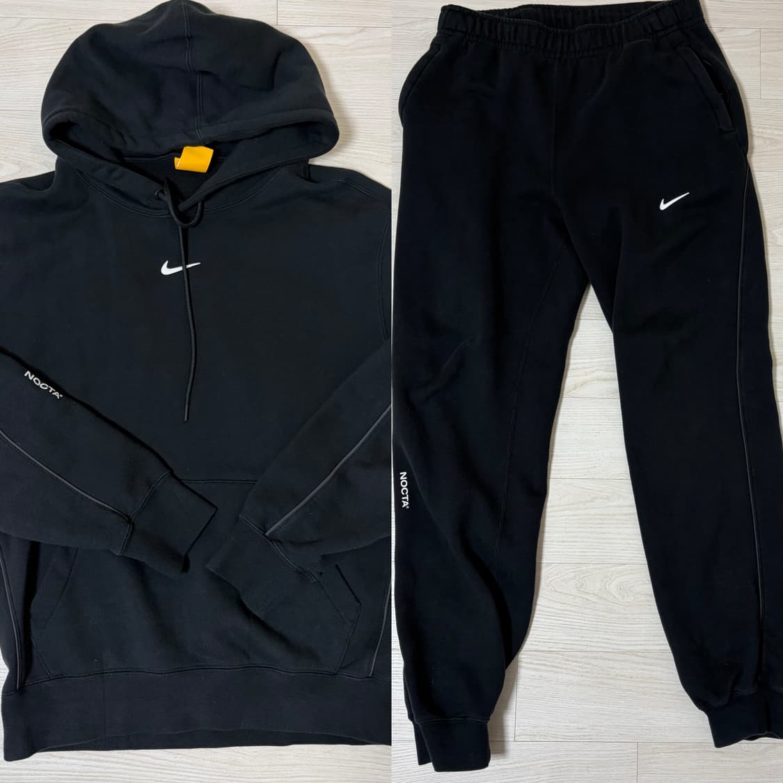 나이키 녹타 플리스 후드, 팬츠 셋업 m 블랙 상품이미지1