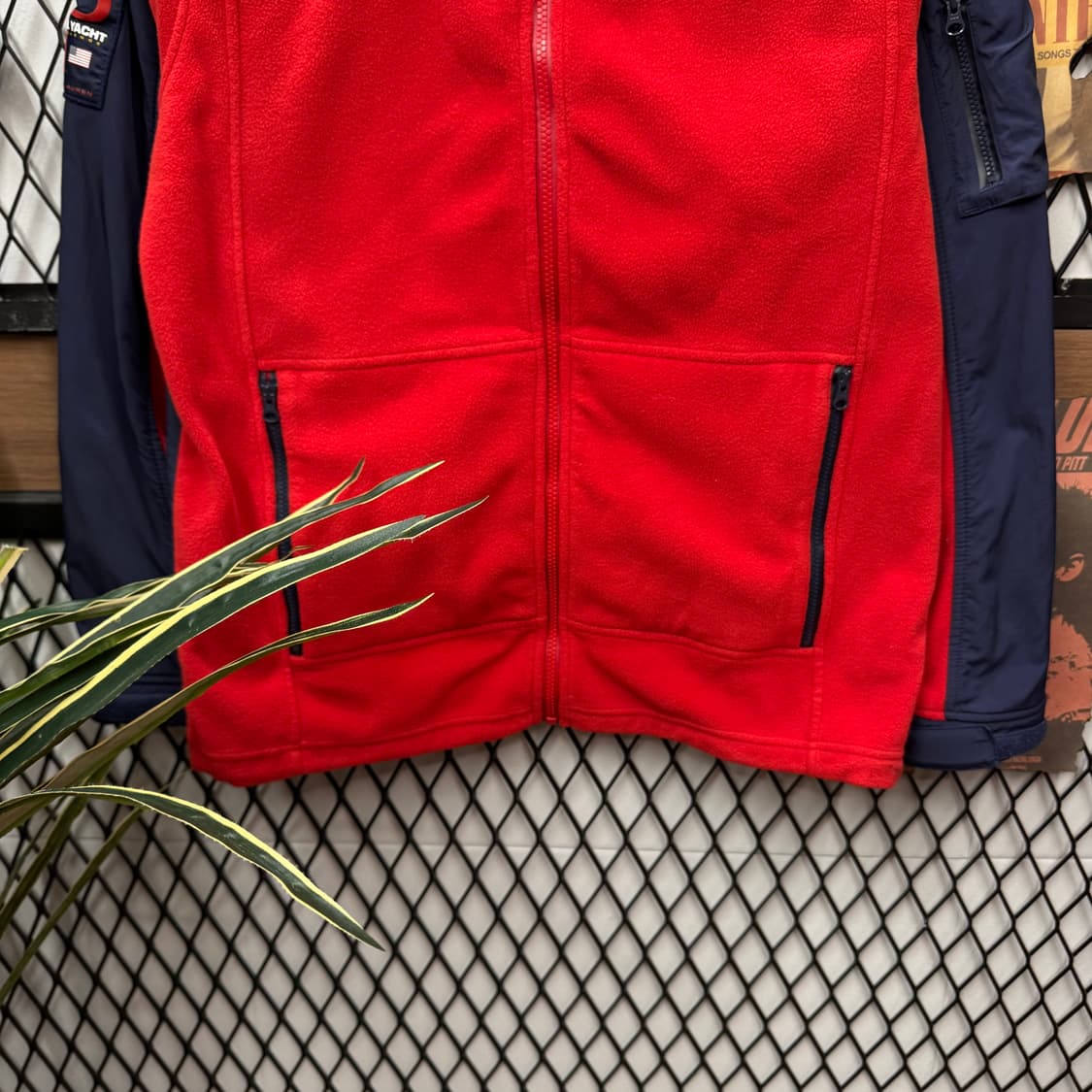90s 폴로 랄프로렌 스포츠 나일론 자켓 레드 네이비 배색 상품이미지4