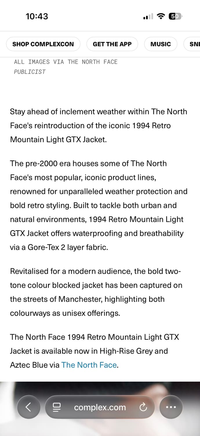 노스페이스 1994 레트로 마운틴 고어텍스 자켓 L 상품이미지10