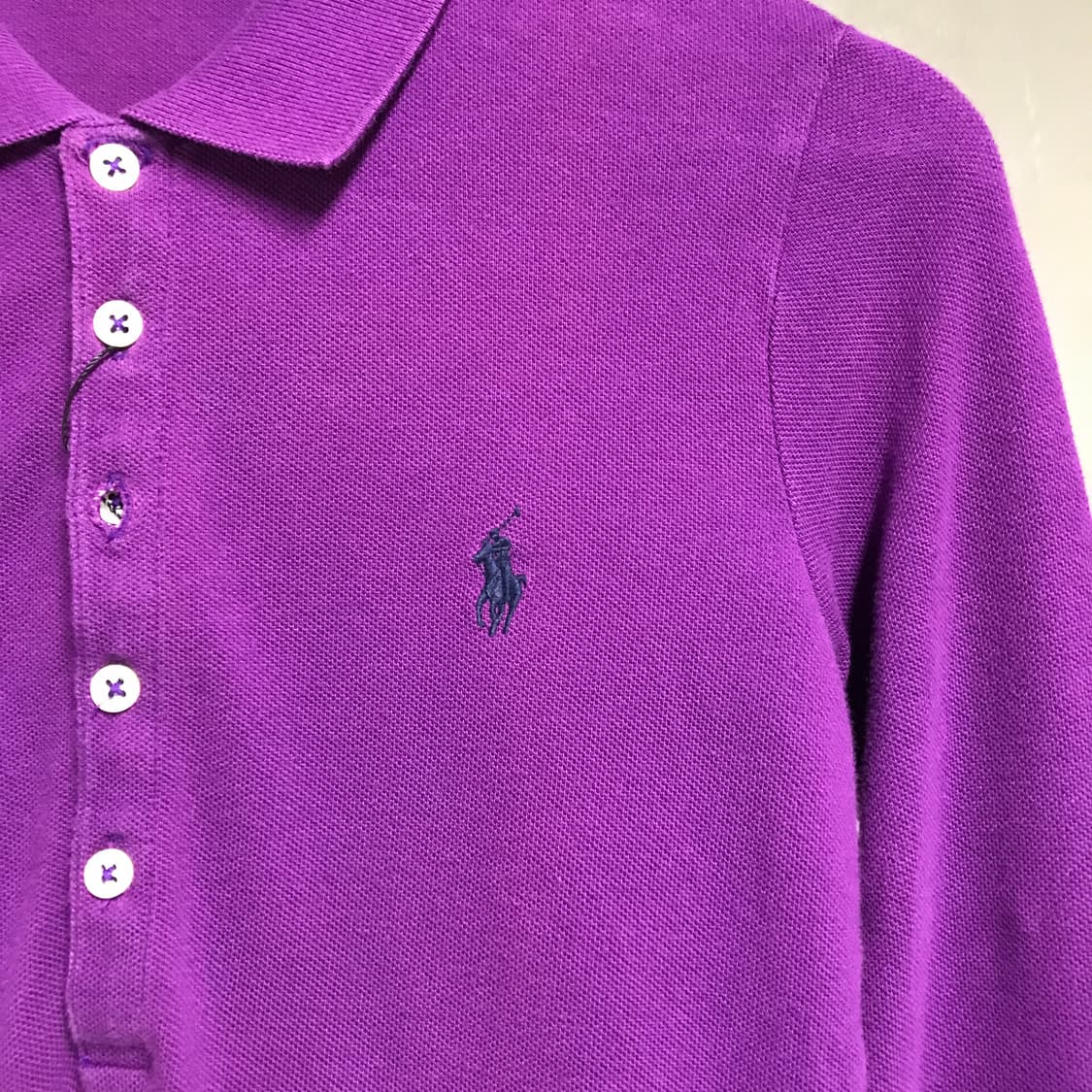 폴로 랄프로렌 PK 긴팔 카라티 퍼플 XS(W) 상품이미지4
