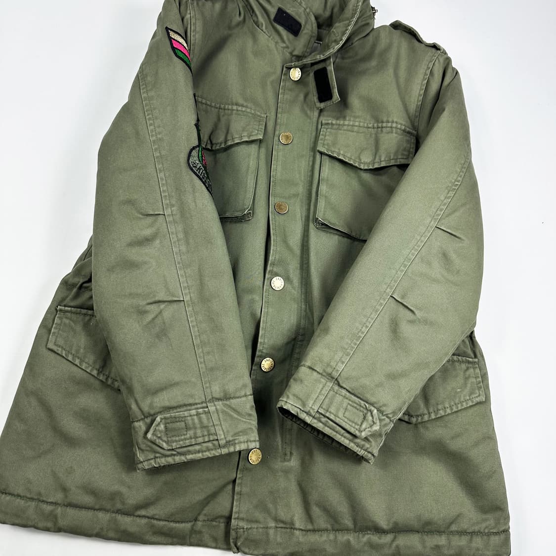 쟈딕앤볼테르 카키 우먼 백로고 야상자켓 (XS 여성추천) 상품이미지4