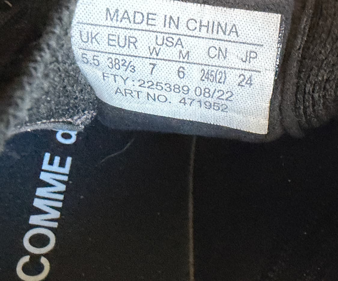 살로몬 x 꼼데가르송 옴므 펄사 플랫폼 블랙 SALOMON CDG  상품이미지9