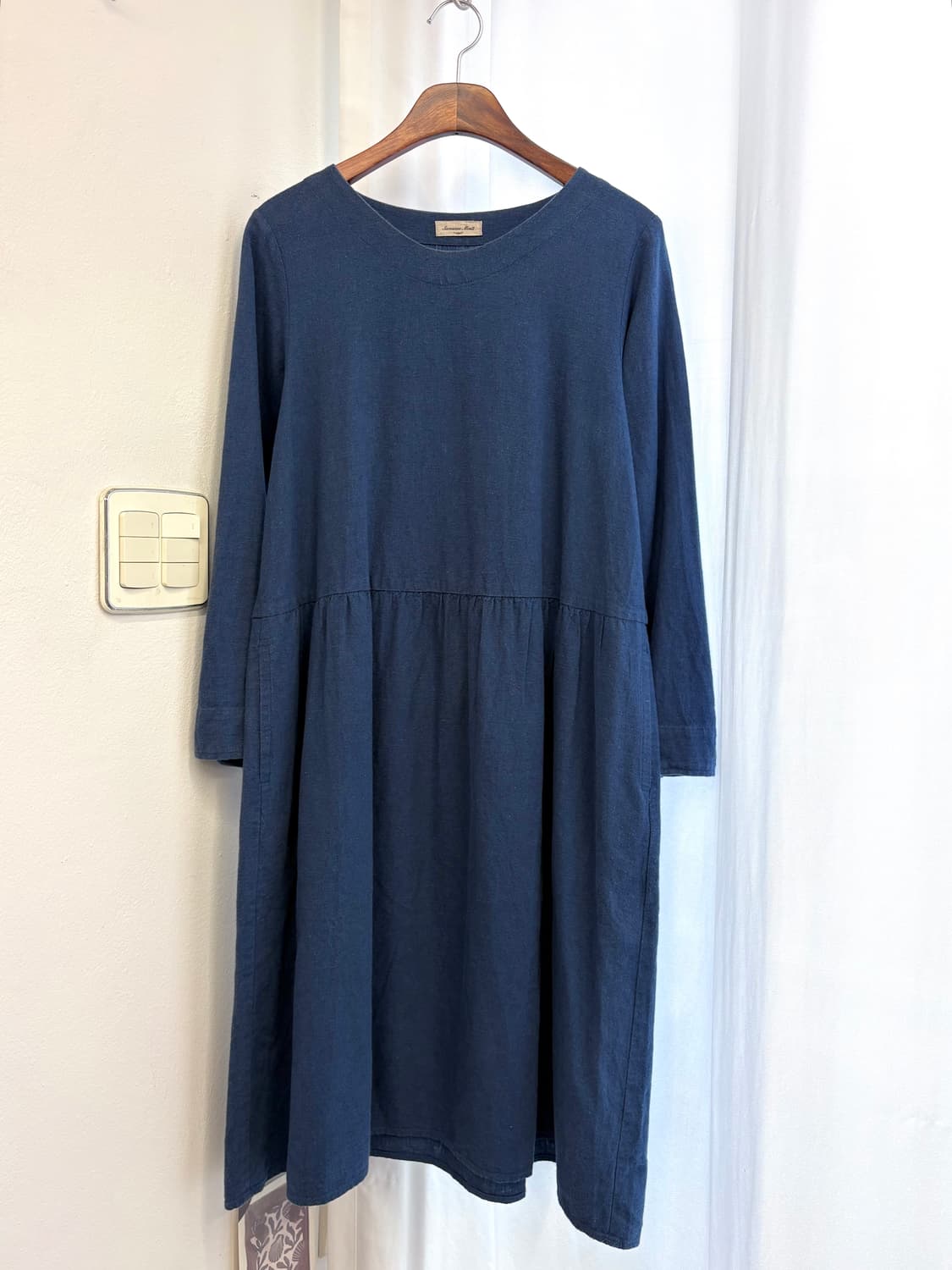 samansa mos2 린넨 코튼 모리걸 롱 원피스 JPN 상품이미지1