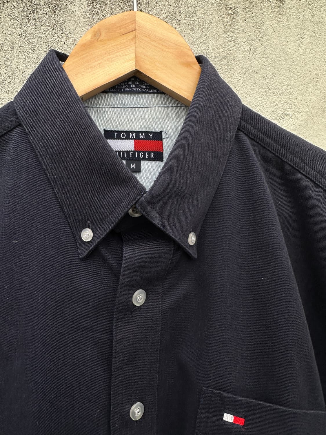 [M-L] 타미힐피거 네이비 트윌코튼 셔츠 상품이미지3