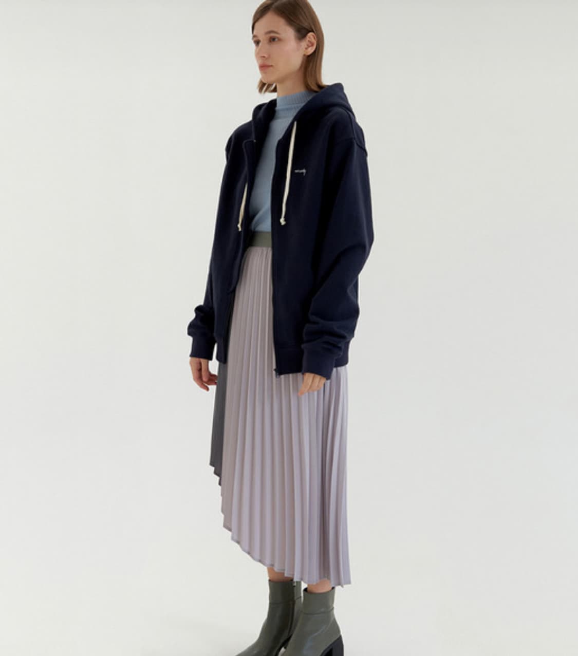 유아네이비 Neutral Zip-Up Hoodie 베이지 새제품  상품이미지2