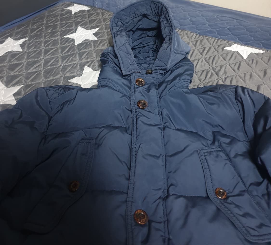 코오롱 SPASSO 알파인클럽 덕다운 사파리 패딩 네이비 (L) 상품이미지2