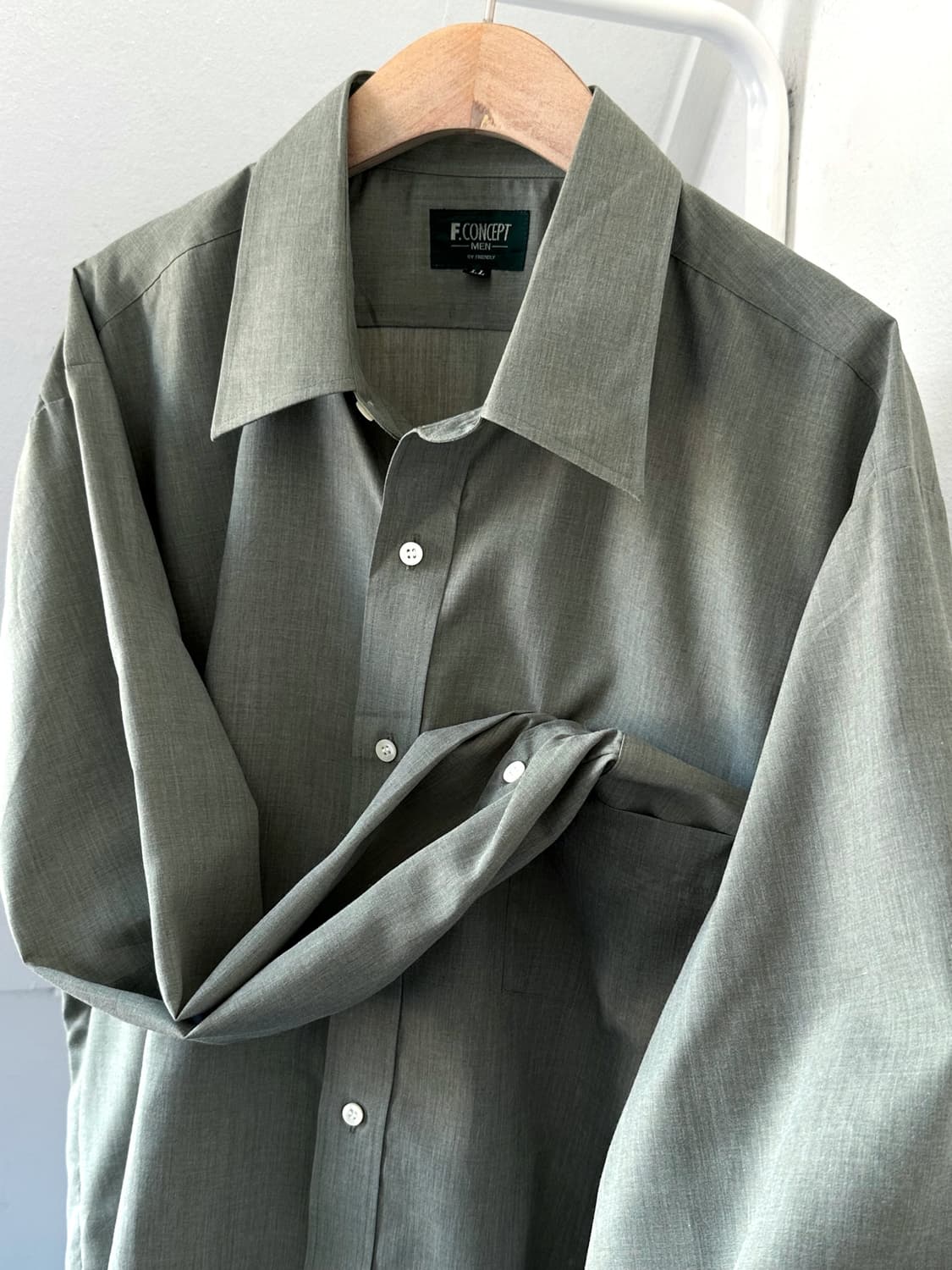 High gauge light poly L/S dress shirt 상품이미지1