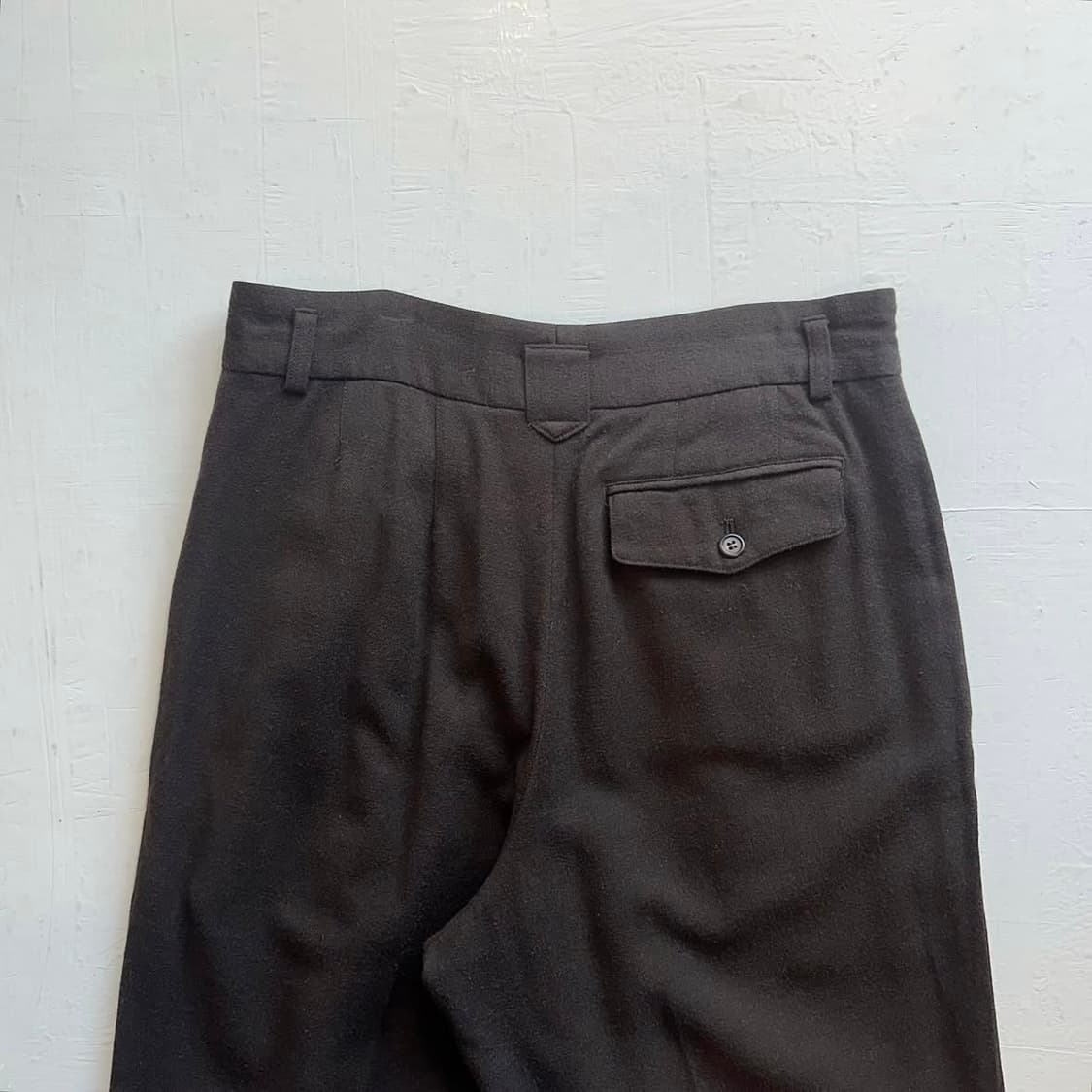 70's Issey Miyake brown wool pants 상품이미지4