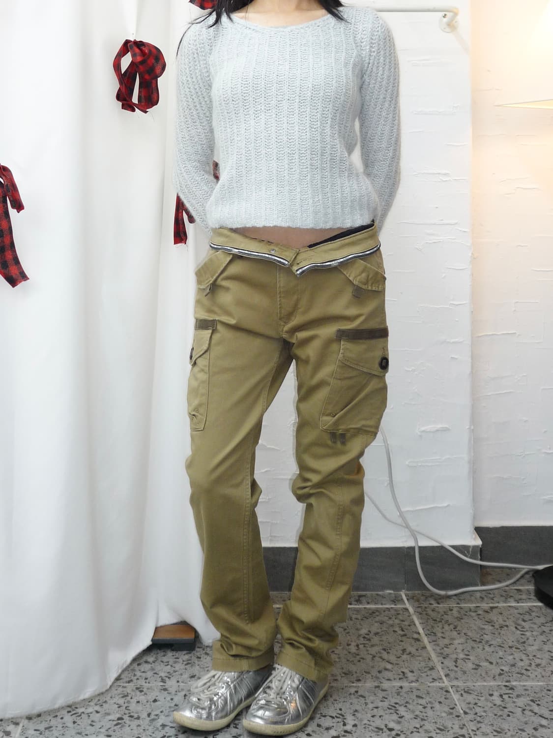 White sky shimmer knit 상품이미지5