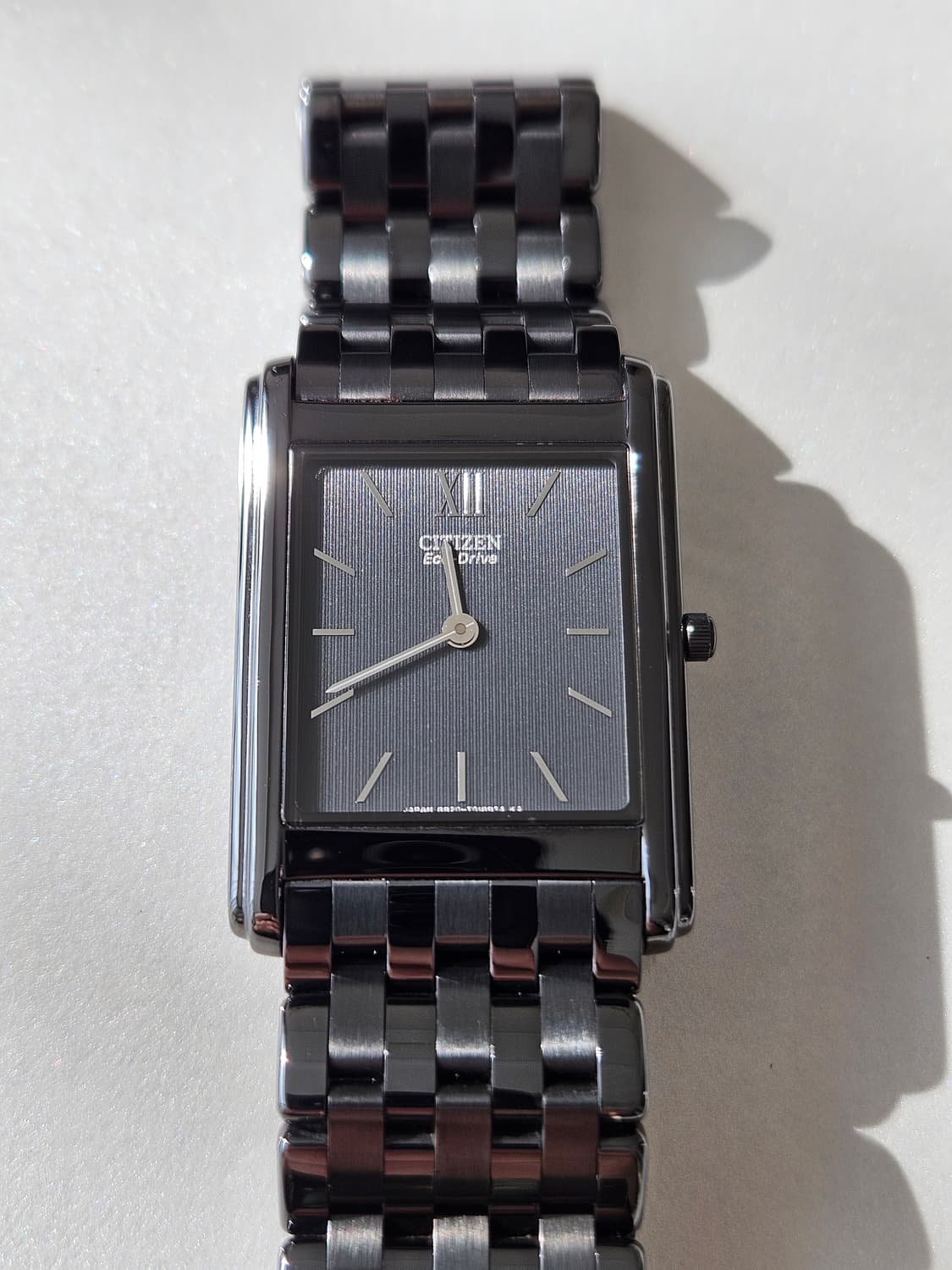 시티즌 에코드라이브 사각 블랙 메탈시계 상품이미지4