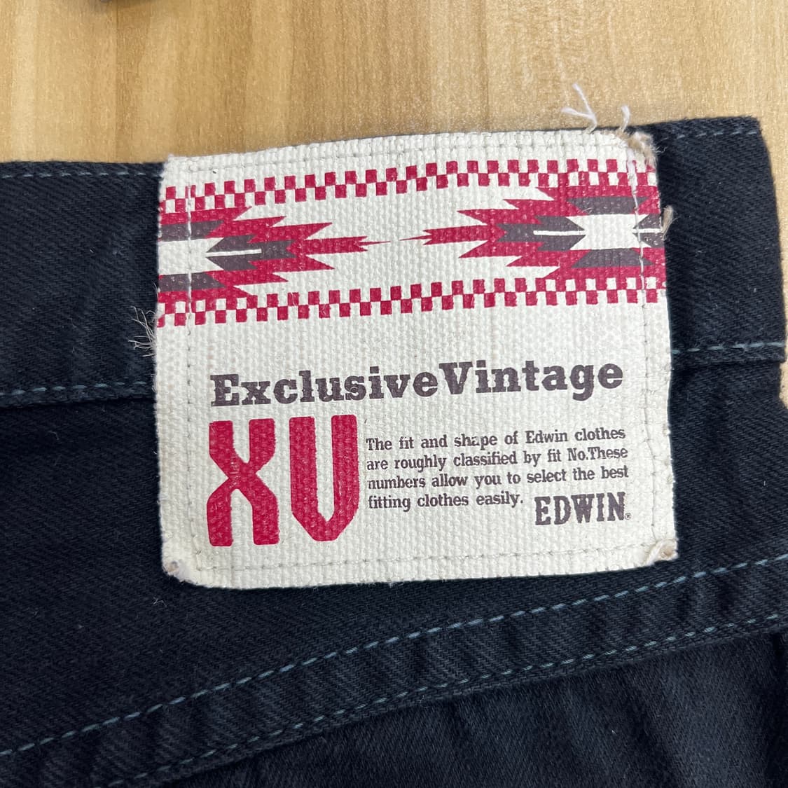 Edwin 에드윈 익스클루시브 빈티지 라인 웨스턴 블랙 데님 팬츠  상품이미지6