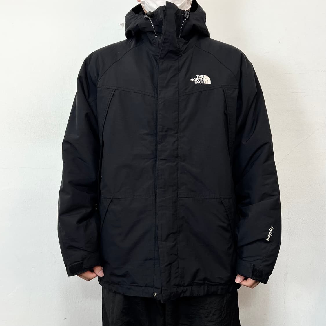 노스페이스 오버사이즈 로고 후드 바람막이 자켓 상품이미지1