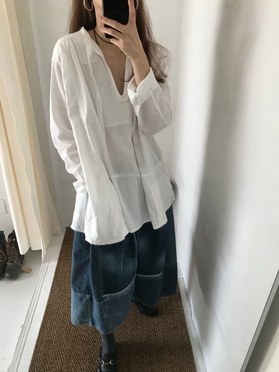 patch blouse 상품이미지5