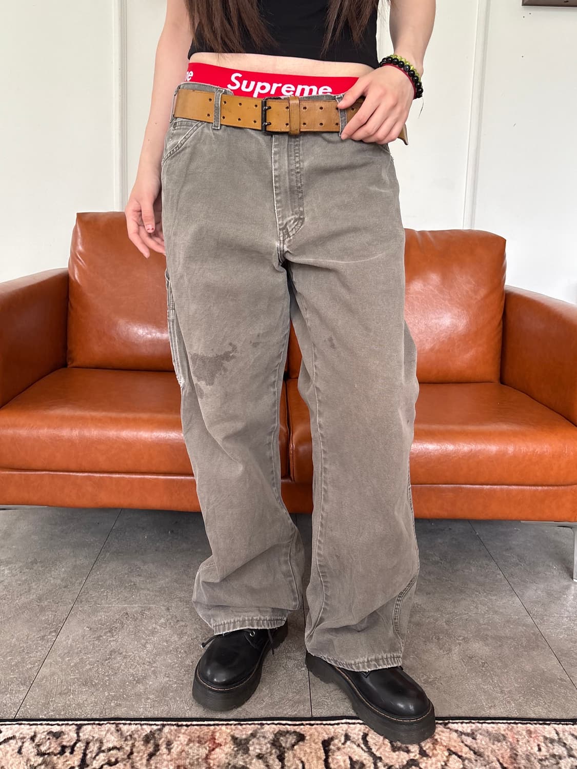 디키즈 워크팬츠 모스그린 상품이미지5