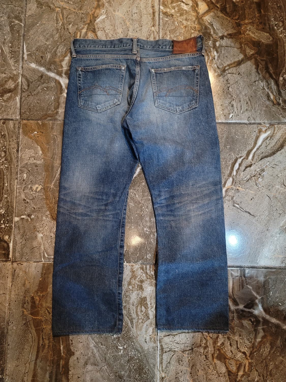 스튜디오 다치산 리페어 워싱 데님팬츠  상품이미지2